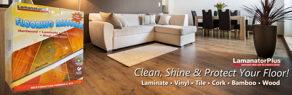 Protect, Shine & Clean Laminate Floor w/ Lamanator Plus